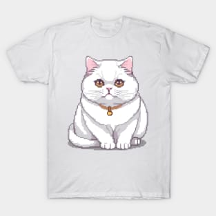 Pixel Persian Cat T-Shirt
